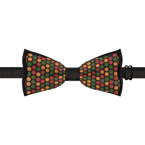 GoasNei Juneteenth Since 1865 Celebrate Freedom Afican Bow Tie for Men Adjustable Necktie Funny Tie Neck Ties for Weddings Party