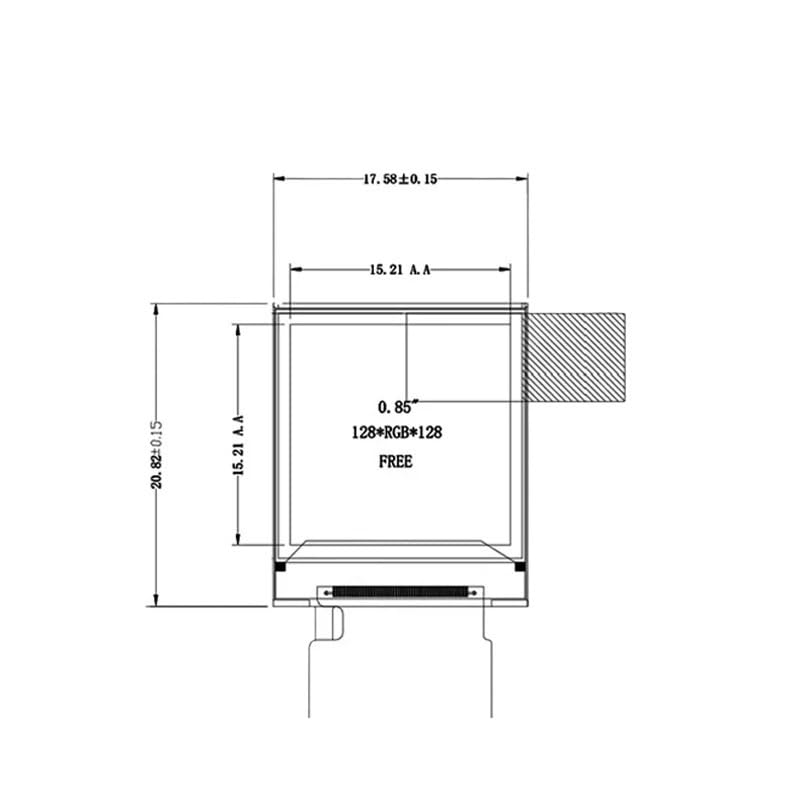 Tablero Instrumentos Simulado Cabina FPV Pantalla 0,85 Pulgadas