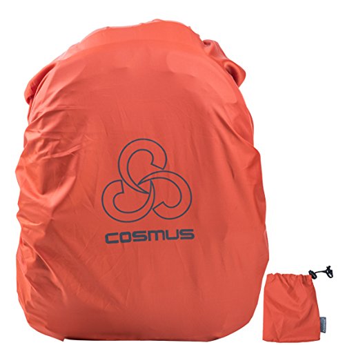 Image of Cosmus Rust Rain Cover & Dust Cover with Pouch for Upto 50 Ltrs Backpack