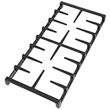 Premium WB31X27150 Cast Iron Gas Stove Burner Grate Replacement for GE Range Surface Stove Top Burner Center Grate Parts 19.6"x9.2" WB31X24737 General Electric Stove Parts Cooktop Grate Rack