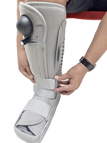Image of MOTION CAT Walker Boot - Long Length | Size - Small | Orthopedic Walker Boot for Ankle & Foot Fracture Support | Color - Gray