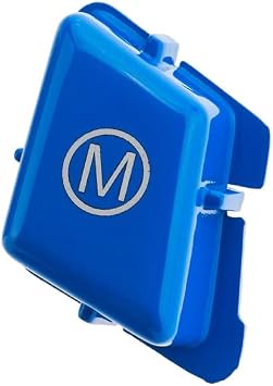 Bright Blue Car Steering Wheel Start M Button Trim Cover Replace Compatible for BMW E Series 3 Series E90 E92 E93 M3 2007-2013/for 1 Series E81 E82 E87 E88 2006-2011/for X1 E84 2008-2014