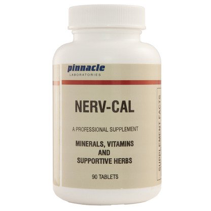 Nerv-Cal with Calcium Lactate, Minerals, Vitamins, and Supportive Herbs (90 Tablets)