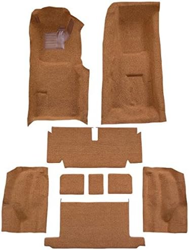 Alfombra automotriz compatible con Chevrolet Corvette de 1971 a 1972, convertible de 4 velocidades, kit completo (501-negro 80/20 bucle) 501-Negro