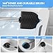 Toilet Brush, Toilet Brush and Holder Stainless Steel Toilet Bowl Brush with Durable Bristles Modern Holder Toilet Scrubber Toilet Brush Set for Bathroom Cleaning