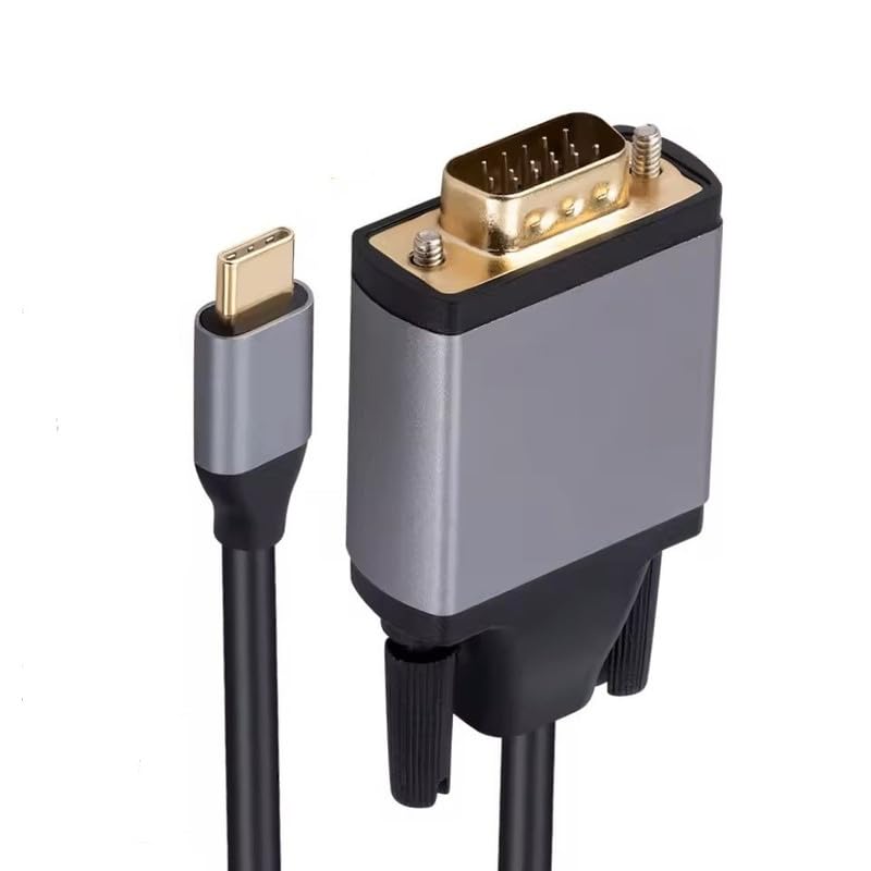 PH26 Ⓡ Câble USB-C vers VGA Full HD 1080p compatible avec Wiko Hi Enjoy 70 5G