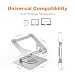 GRIFEMA Laptop Stand for Desk, 360 Swivel Adjustable Height Laptop Stand