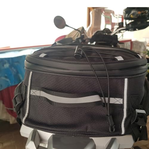 Asixxsix Alforja para Motocicleta, Bolsa Trasera con Cubierta Impermeable y Bandas Reflectivas para R1200GS LC Adventure miniatura 2