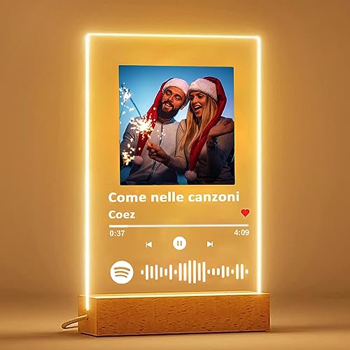 Regalo Aniversario Pareja, Regalos San Valentín, Regalos Originales Novia, Novios, Amigas, Mujer, Hombre, Madre, Padre, Regalo Navidad, Regalo Graduación | Placa Spotify Personalizada