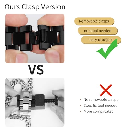 Metal Band Compatible with Inspire HR WatchBands, Stainless Steel Folding Clasp Strap Compatible with Inspire/Inspire HR/ Ace22