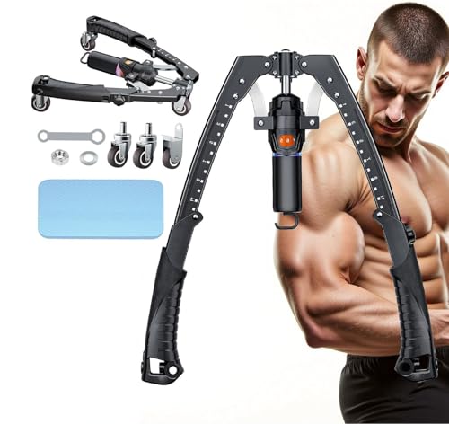 Twister Pro - 2026 Upgraded All-in-One Adjustable Hydraulic Power Chest Press Machine, Chest Expander & Forearm Strengthener, Ab Roller Wheel for Upper Body & ABS Fitness