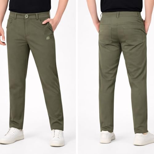 Image of Polo Men's Chino Trousers Casual Straight Fit Pants Modern Style 4-Pocket Pajama