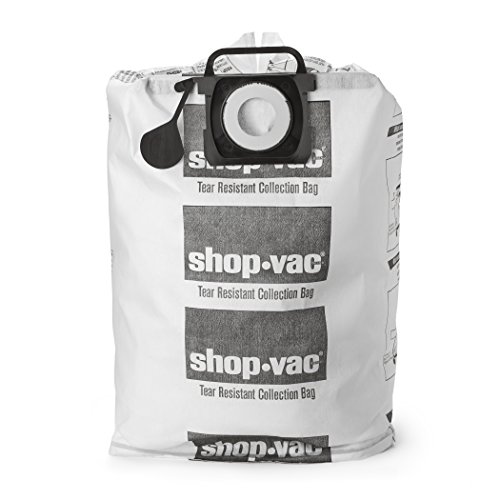 Image of Shop-Vac 9021433 Tear-Resistant Dry Collection Vacuum Bags, Fits 12-20 Gallon Tanks, Efficient Debris and Dust Collection, (2-Pack)