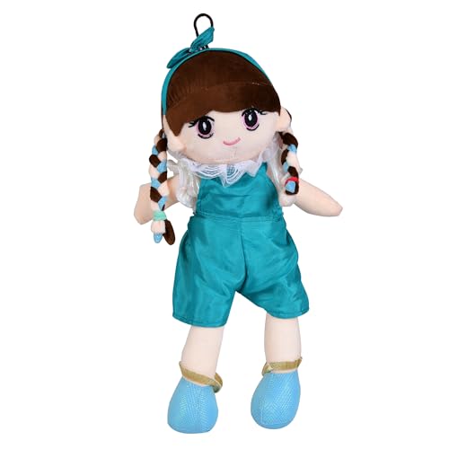 Image of Fun4you Plush Doll 40cm - Soft Stuffed Toy for Girls, Baby & Kids | Cute Blue Cuddly Doll for Birthday Gift, Playtime, Nursery Decor, Return Present & Plushie Toy for Children