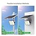 intelamp Solar Flood Lights Outdoor Waterproof, 20000mAh 2000LM Floodlight Exterior with Remote 16.4 FT Cable, 2-12H Timer Dusk to Dawn Security Spots Lighting Outside for Garden Pathway