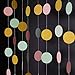 Pink and Gold Hanging Paper Garlands Decorations Mint Green Ceiling Hangings Banners Baby Shower Nursery Wedding Bridal Shower Party Decorations, 26ft