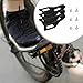 Vaveren 3 Pieces Bike Cleats 6 Screws Sturdy Indoor Practical Cycling Accessories Repair Stable Black Bicycle Pedals