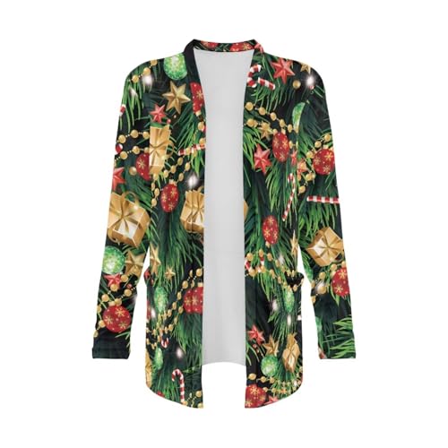 Image of Women's Lightweight Cardigans with Pockets Trendy Long Sleeve Open Front Cardigan Casual Tops Jackets Fall Oufits S-2XL