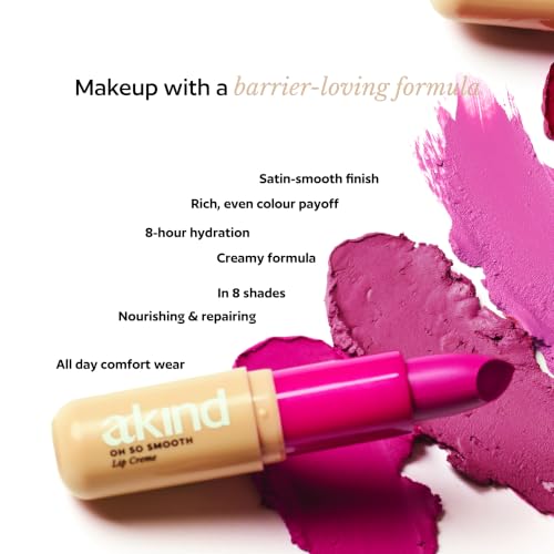 Image of AKIND Oh So Smooth Lip Creme - Hydrating & Lip Barrier-Friendly with Shea butter, Murumuru butter & Jojoba Oil - Felt Cute (4.2g)