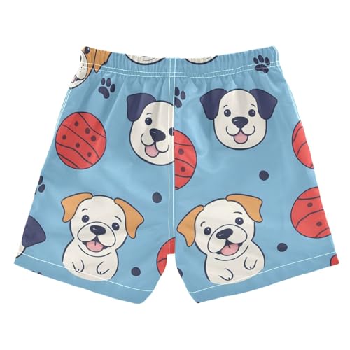 OREZI Boys Swim Trunk Shorts Dog Toy Ball Bathing Suit for Toddler Kids Teens2