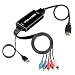 Produktbild RCA auf HDMI Konverter - AV Composite Adapter - kompatibel zu Pal und NTSC - Ausgabe 720p und 1080p FullHD - Ladekabel - für Videokameras Videorekorder Spielekonsolen - Audio Video Adapter