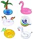 Getränkehalter Pool,Aufblasbare Getränkehalter,6 Stück Schwimmender Getränkehalter,Becherhalter Pool,Getränkehalter Flamingo,Ananas,Palme,Einhorn,Aufblasbarer Flaschenhalter,Aufblasbare Pool Spielzeug