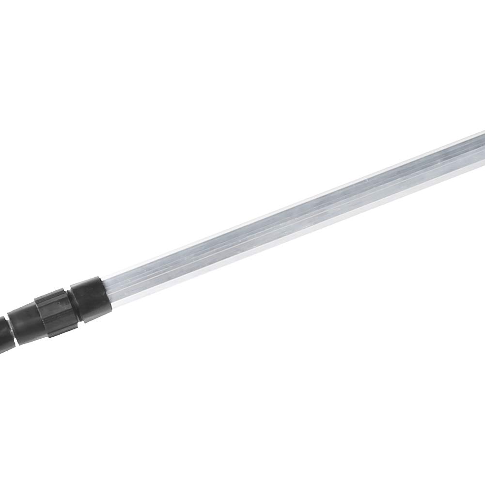 Épuisette de Pêche Pliable,210cm Long Manche Téléscopique,Poteau en Alliage d'Aluminium 3 Section/Filet Nylon Triangulaire,Extensible de 28.5 à 82.7 Pouces,pour Carpe Truite Bassin Poisson