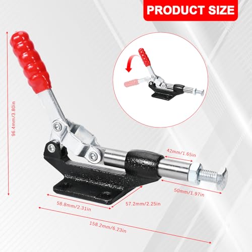 Image of 2-Pack, 304E Push Pull Toggle Clamp, 851 lb Holding Capacity