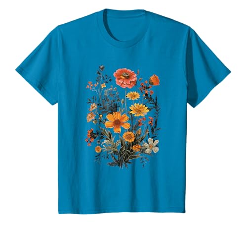 Fleurs Anciennes Floral Fleur Pressée T-Shirt