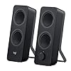Logitech Z207 2.0 Multi Device Stereo Speaker (Black), 9.5″ x 3.5″ x 4.9&Quot;