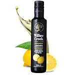 Willow Creek | Lemon Flavoured Extra Virgin Olive Oil, 250ml, Award Winning Cold Pressed EVOO – Ideal for Cooking, Dipping & Drizzling – for Seafood, Salad, Chicken, Fish, Vegetarians, Lemon Olive Oil