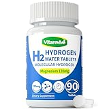 Vitarevive Molecular Hydrogen Water Tablets for Drinking Water – H2 Molecular Hydrogen Fast Dissolving,Antioxidant Water Enhancer, Daily Wellness Support, 90 Count