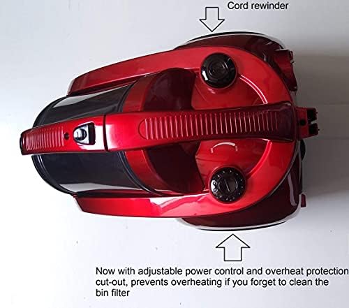 GOLD-TEC 1600W BAGLESS CYLINDER VACUUM CLEANER