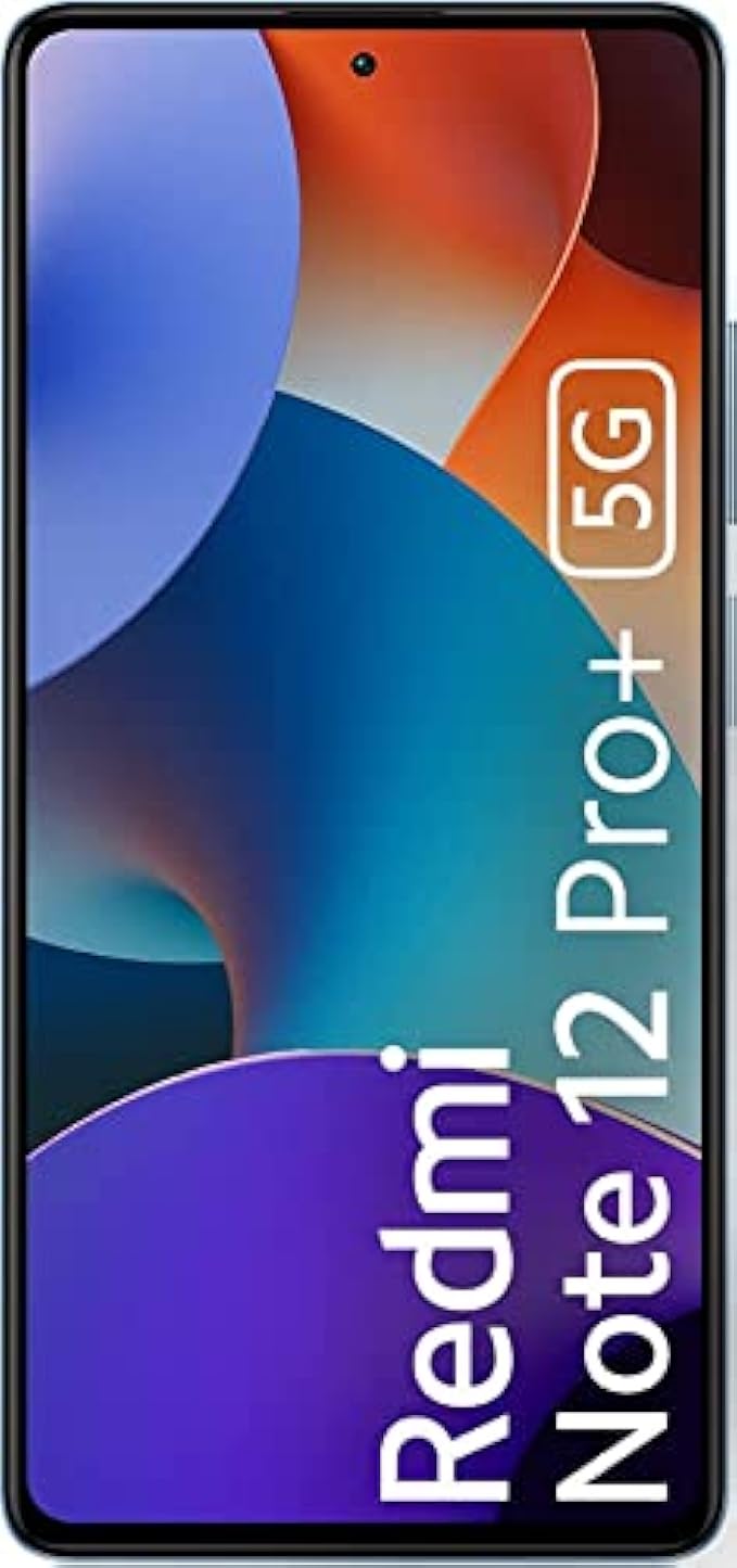 Xiaomi Redmi Note 12 Pro+ Plus 5G (256GB + 8GB) Factory Unlocked 6.67" 200MP Triple Camera (Only 4G Tmobile/Metro/Mint USA Market) + Extra (w/Fast Car Charger Bundle) (Iceberg Blue)