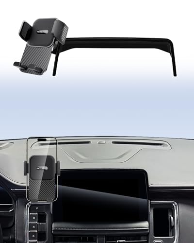 SKYLOTEC Car Phone Holder for Chevrolet Chevy Tahoe/Suburban/GMC Yukon 2021 2022 2023 2024 Accessories 10.2-inch Screen Fixed Clip, Automobile Cradles Phone Mount, Cell Phone Base Not Block Air Vent