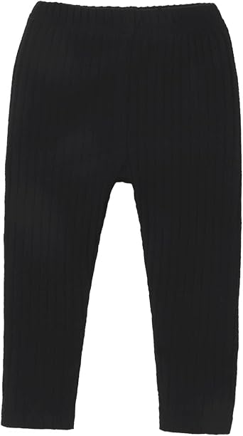 LXXIASHI Unisex Baby Ribbed Knitting Leggings Newborn Boy Girl Elastic Waist Cotton Pants