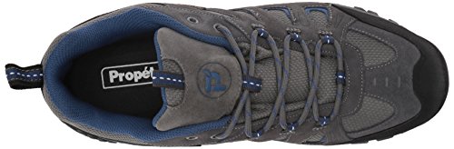 Propét Men's Ridge Walker Low Hiking Boot, Grey/Blue, 10.5 3E Us #TOP4