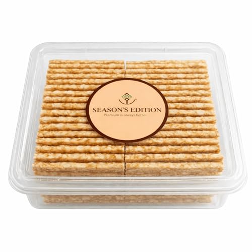 Image of Season's Edition Thin Peanut Chikki-250 gm | Easy to Bite, Soft Crunch, Ideal for Kids & Seniors | Nutritious, Delicious, High Protien, Healthy Gajak Snack with Crushed Peanuts & Jaggery | No Added Preservatives or Colors