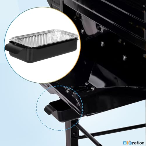 Image of Grease Pan for Charbroil 9328812P06 G416-0015-W1 Grease Catcher with 15-Pack Aluminum Disposable Drip Pan for Charbroil Performance 463331221 463365021 and More