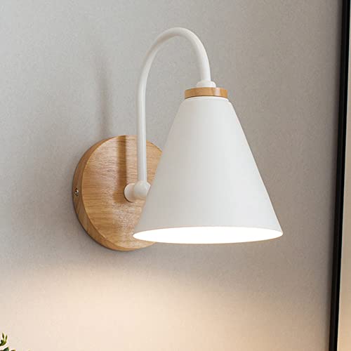 Luz de lectura para cabecera de cama en dormitorio de madera Mengjay