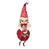 GALLERIE II Kaitlin Girl Joe Spencer Gathered Traditions Christmas Winter Holiday Xmas Hand Painted Soft Figure Figurine Shelf Sitter Cute Whimsical Decor Decoration Red