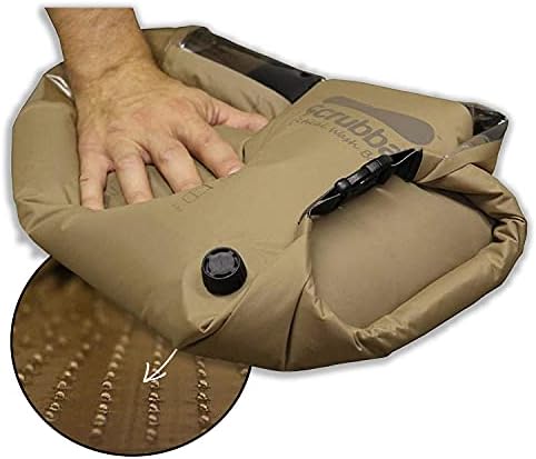 Scrubba Portable Wash Bag - Hand Washing Machine for Hotel and Travel - Light and Small Eco-friendly Camping Laundry Bag for Washing Clothes Anywhere , 6.3 inch x 2.4 inch x 2.4 inch