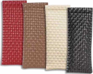 Hilton Soft Spring Top Eyeglass Case, Snap Closure in Brown