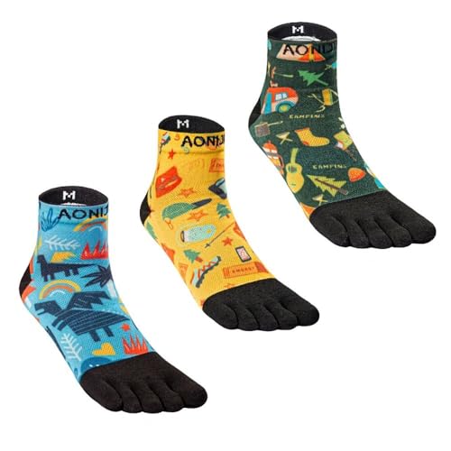 Calcetines de cinco dedos AONIJIE ideales para tus rutas de esquí de fondo y fitness diario