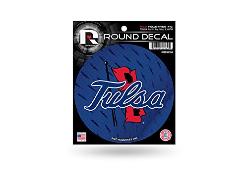 NCAA Tulsa Golden Hurricane Round Decal