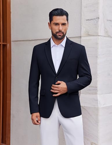 COOFANDY Men's Casual Blazer Slim Fit Two Button Lightweight Sport Coats Business Suit Jacket2