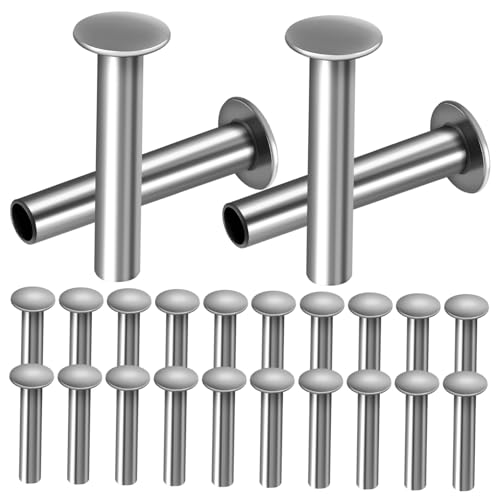KICHOUSE Versatile 200 Pcs Core Rivets Round Rivets Stainless Steel for DIY Industrial Marine Projects