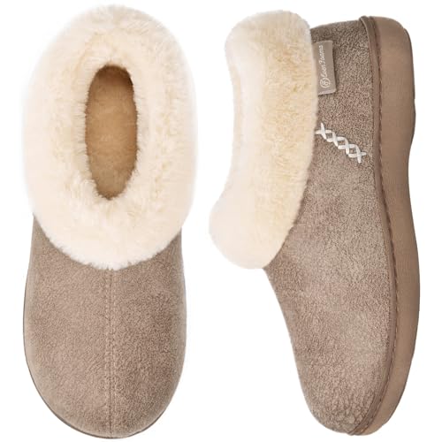 EverFoams Women's Microsuede Cozy Slippers