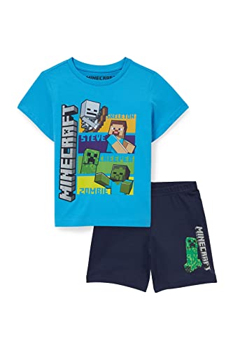 C&A Kinder Jungen Pyjamas Shorty Set|2er Pack Comfort Fit Bedruckt...