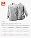 VEVOR Unisex Flammhemmende Schweißerjacke für Männer und Frauen, Grau, X-Large